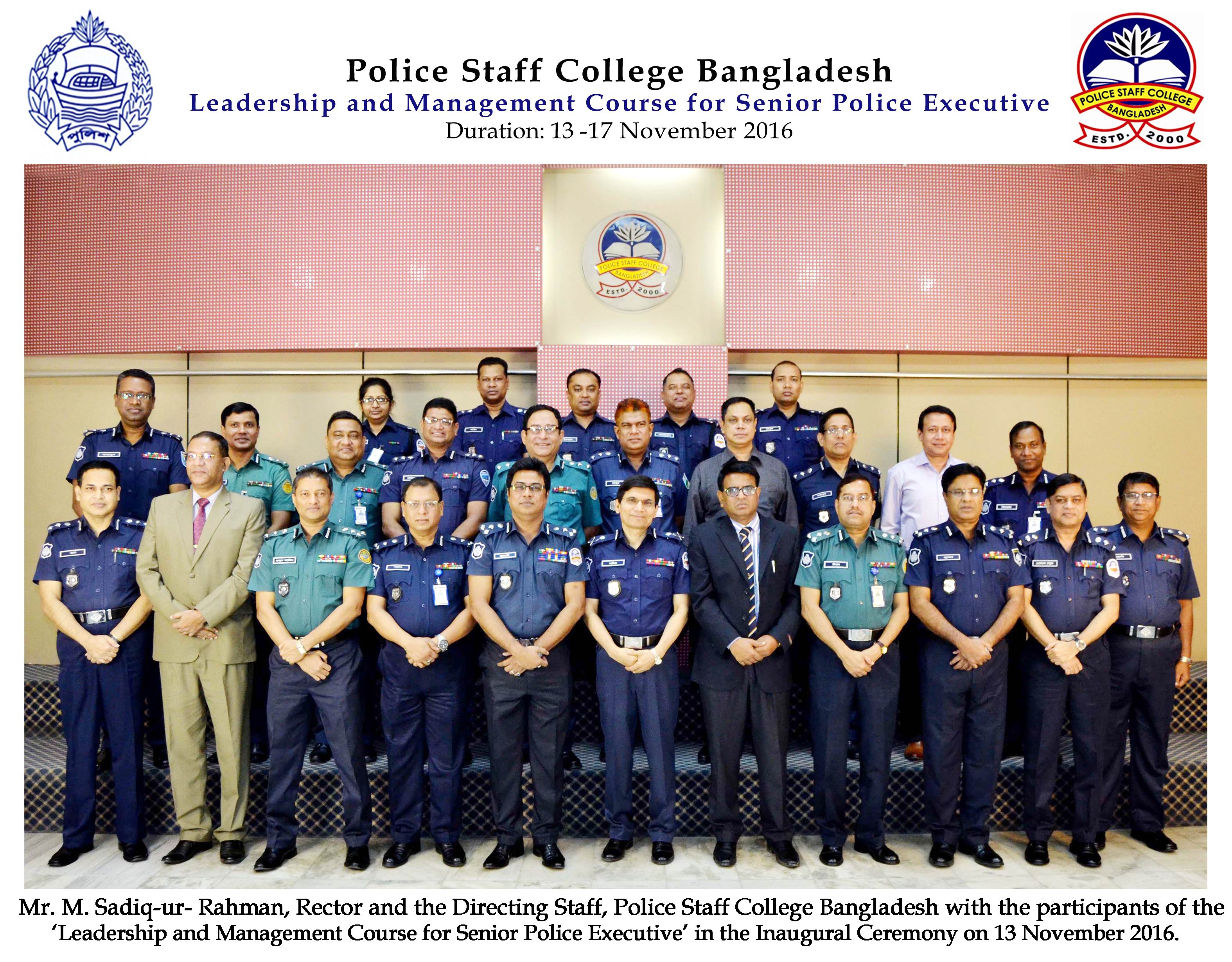Participant of 2nd Leadership and Management Course for Senior Police Executive (DIG & Addl. DIG)
