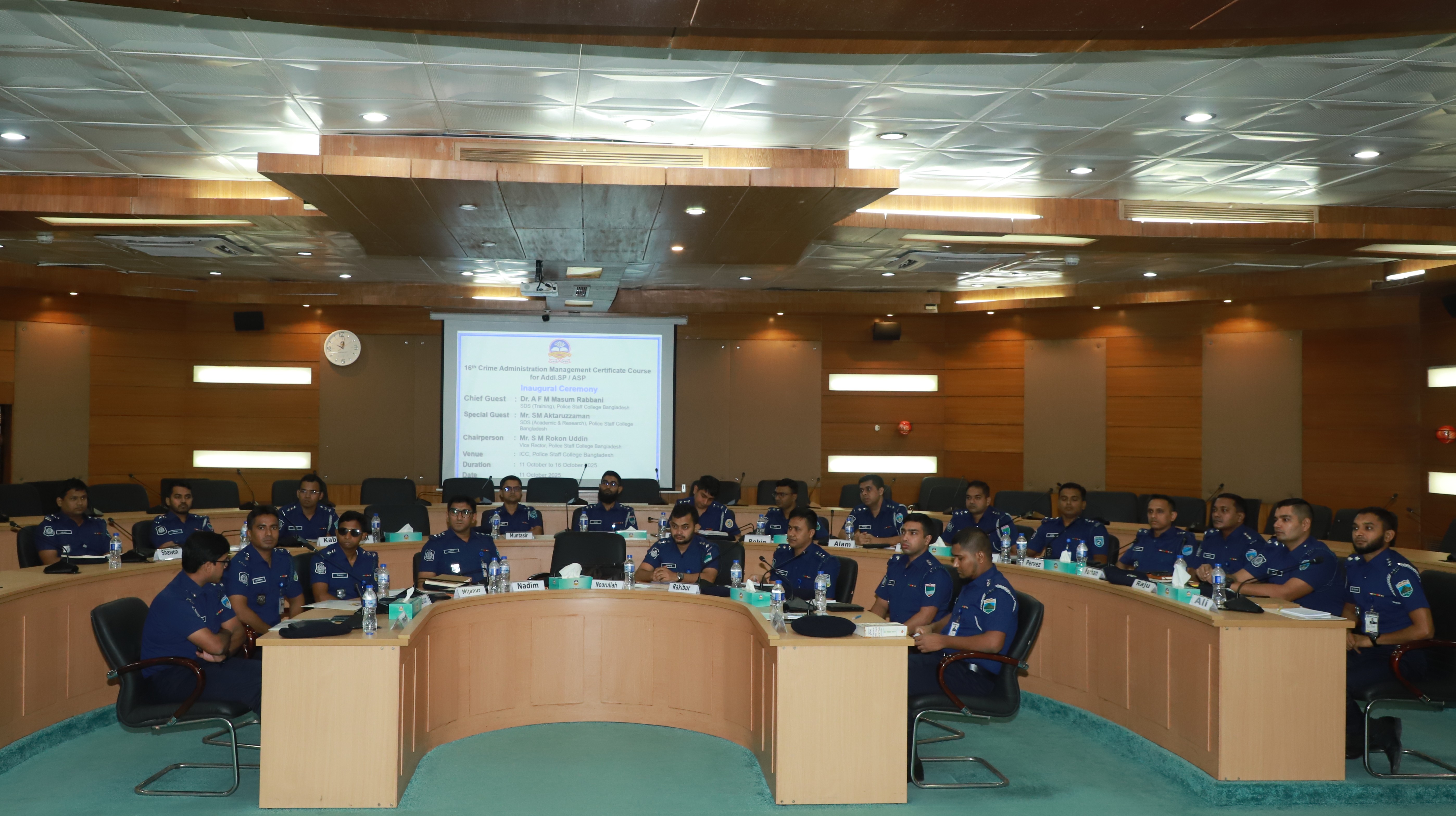 16th crime administration management certificate course